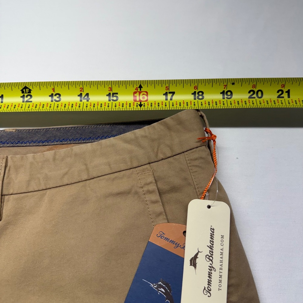 Tommy Bahama Island Chino Shorts Mens 36 NWT Khaki Pima Cotton Modal - Picture 9 of 10